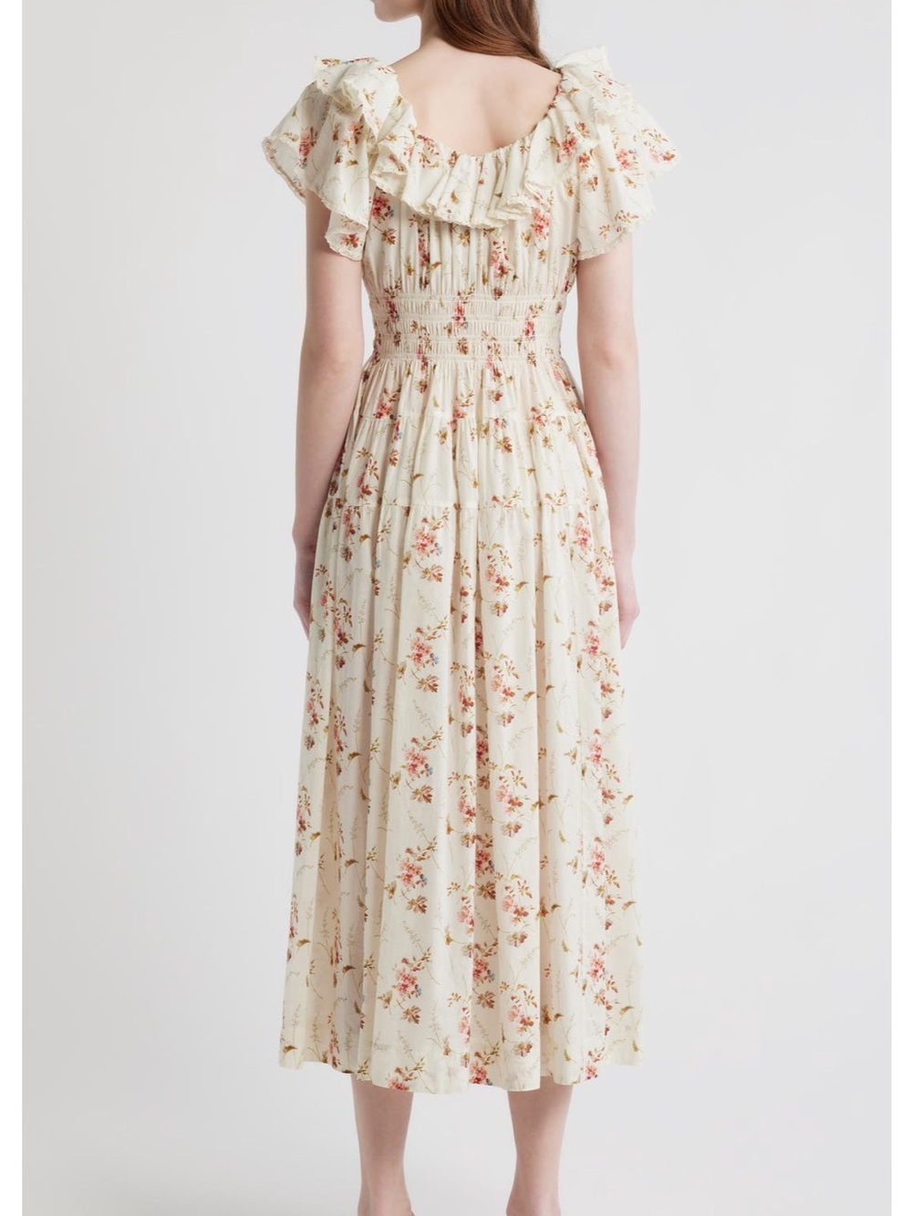 DOEN ILLIANA DRESS -- BLANC PRAIRIE ROSE - Picture 2 of 6